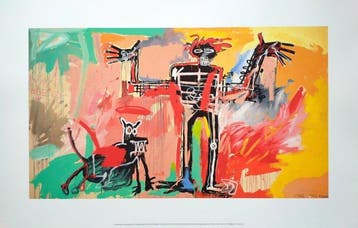 Jean-Michel Basquiat - Boy and Dog in a Johnnypump