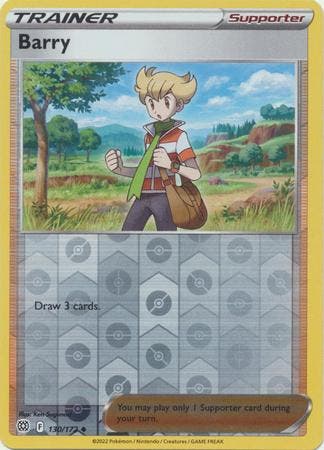 Barry 130/172 reverse holo  Brilliant Stars, Ophalen of Verzenden, Nieuw, Losse kaart, Foil