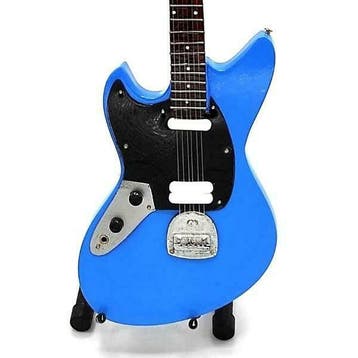 Miniatuur replica Fender Mustang gitaar Kurt Cobain Nirvana, Ophalen of Verzenden, Nieuw, Pop, Beeldje of Miniatuur