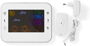 Weerstation - Binnen en buiten - Met buitensensor - Draadloo, Verzenden, Zo goed als nieuw