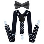 Fako Fashion - Kinder Bretels Met Vlinderstrik - Stippen -, Verzenden, Nieuw