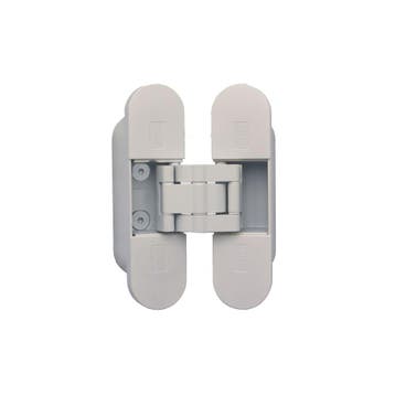Onzichtbaar scharnier 3D verstelbaar 111x29 mm – wit, Verzenden, Nieuw
