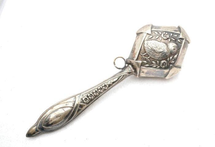 Baby rattle - Ratel - 1850-1900 - Portugal, Antiek en Kunst, Antiek | Goud en Zilver