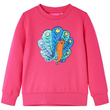 vidaXL Kindertrui 116 felroze, Verzenden, Nieuw