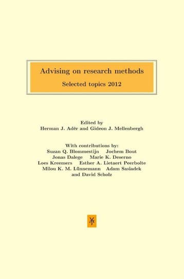 Advising on research methods selected topics 2012, Verzenden, Zo goed als nieuw
