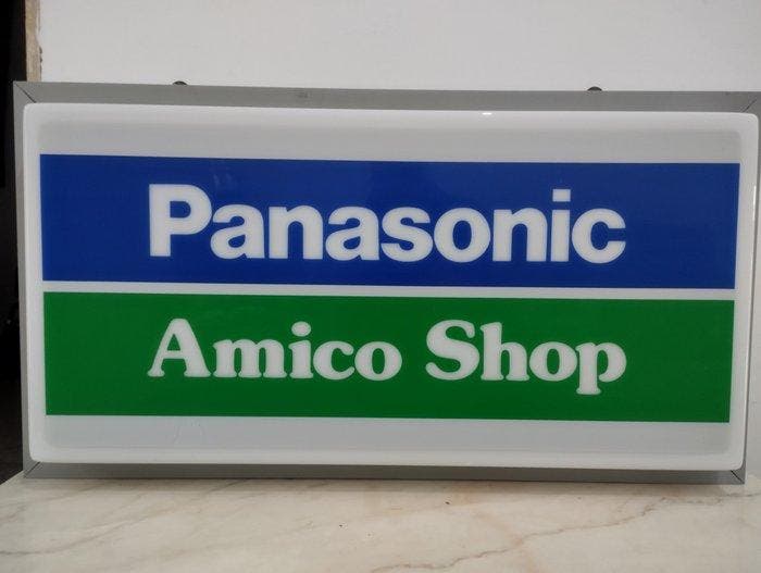 Panasonic - Lichtbord - Plastic, Antiek en Kunst, Antiek | Wandborden en Tegels