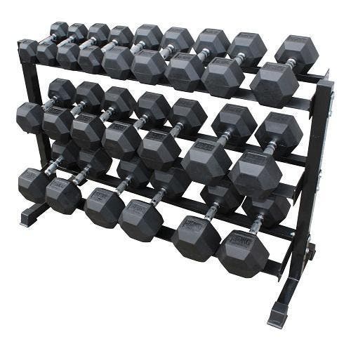 Hex rubber dumbbell sets uit voorraad leverbaar!!!, Sport en Fitness, Fitnessmaterialen, Dumbbell, Nieuw, Armen, Benen, Borst