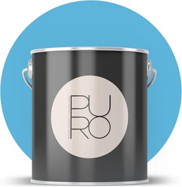 PURO Premium Muurverf Mat | Tweedekansje | OP=OP, Doe-het-zelf en Verbouw, Verf, Beits en Lak, Blauw, Ophalen of Verzenden, Minder dan 5 liter