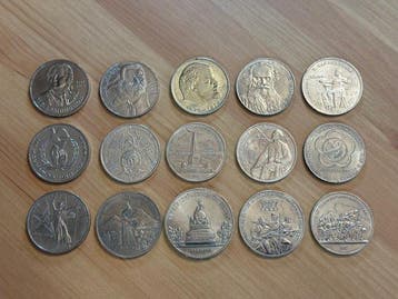 Rusland, Sovjet-Unie (USSR) Set of 15 coins: 1, 3, 5 Roubles