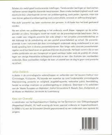 De preventiepiramide 9789033485138 Johan Deklerck, Verzenden, Gelezen, Johan Deklerck