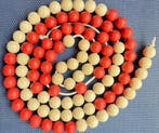 Klassikale Rekenketting 100 kralen rood/wit Hout 2m, Boeken, Verzenden, Nieuw