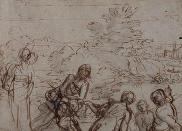 Italiaanse school (XVII), Toegeschreven aan - Scena bucolica