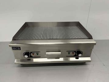 RVS Grillplaat Bakplaat Geribbelde bakplaat 75 cm 400V, Ophalen of Verzenden, Nieuw in verpakking
