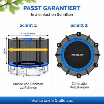 Veiligheidsnet voor trampoline Ø244cm V1 (Trampolines), Kinderen en Baby's, Speelgoed | Buiten | Trampolines, Verzenden, Nieuw