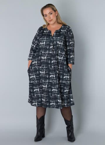 COLLETTA jurk tricot print Maat:, Verzenden, Nieuw, Overige kleuren