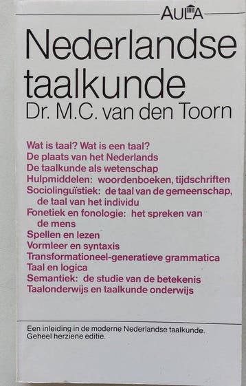 Nederlandse taalkunde - van den Toorn, Verzenden, Gelezen