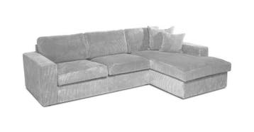 Hoekbank Leiden - hoekbanken - Zilver, Nieuw, 150 cm of meer, Stof, 200 tot 250 cm