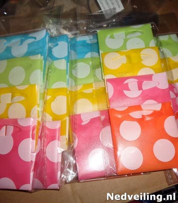 1440 stuks plastic decoratietasjes in 4 kleuren, Diversen, Nieuw