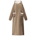 vidaXL Deken hoodie Kameel M Fleece en Flanel, Verzenden, Nieuw