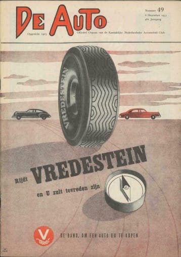 1951 De Auto magazine 49 46e Jaargang Nederlands, Verzenden, Gelezen, Algemeen