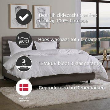 2dekans | Home by TEMPUR - Dekbedovertrek - 200 x 200 cm -, Ophalen of Verzenden, Zo goed als nieuw, Wit