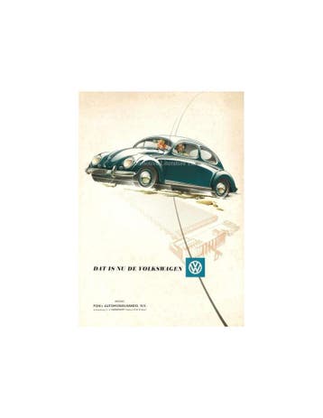1954 VOLKSWAGEN KEVER BROCHURE NEDERLANDS, Nieuw, Volkswagen, Author