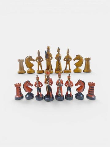 XXL-Antique et Historique URSS Jeu déchecs chess set, Antiek en Kunst