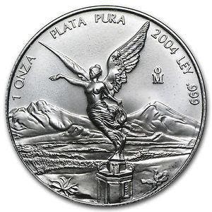 Mexican Libertad 1 oz 2004 (450.000 oplage), Verzenden, Zuid-Amerika, Losse munt, Zilver