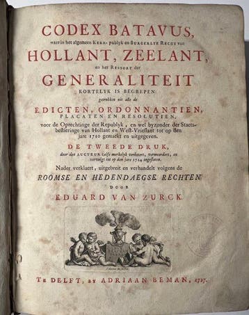 Eduard van Zurck - Codex Batavus, waer in het algemeen