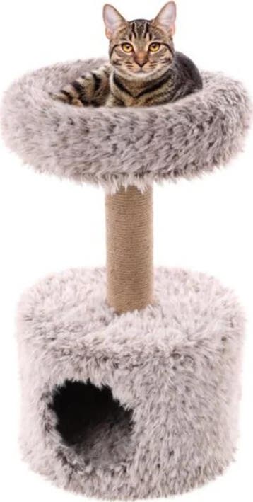 Krabpaal Flamingo Odie Taupe – Compacte Krabpaal met Schu., Verzenden, Nieuw, Krabpaal