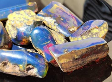 Birmese Blauwe Amber - Hoge Kwaliteit!- 76 g