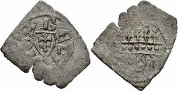1172-1196 Bela Iii Arpaden Ungarn Denar Klippe Doppelkreu..., Verzenden