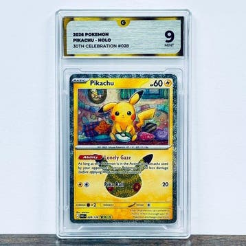 Pokémon Graded card - Pikachu Holo 032 - 30th Anniversary –, Nieuw