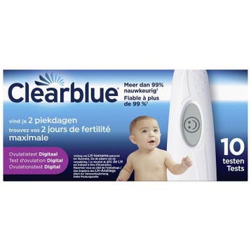 Clearblue Digitale ovulatietest 10 stuks, Verzenden, Nieuw