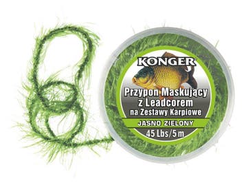 Leadcore Leader Weed Lichtgroen 5 m. - Karper XL, Verzenden, Nieuw, Overige typen