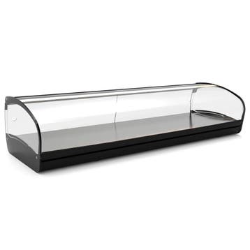 Neutrale Vitrine | SHARK | Zwart | 1 Niveau |, Verzenden, Nieuw in verpakking
