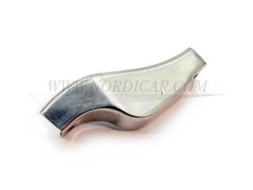 Eindstuk RVS links gebruikt Volvo 668128-U Volvo P1800J, Auto-onderdelen, Gebruikt, Volvo