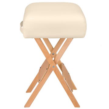 Hocker met 2 rolkussens - beige, Verzenden, Nieuw
