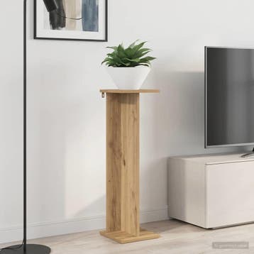 vidaXL Plantenstandaard 2 st Artisanaal eiken 25 x 25,5 x, Verzenden, Nieuw