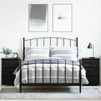 vidaXL Nachtkastje met lade 2 pcs Zwart Eiken 40 x 36 x 60, Huis en Inrichting, Slaapkamer | Nachtkastjes, Minder dan 45 cm, Verzenden