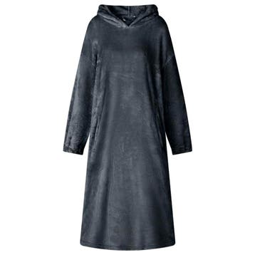vidaXL Deken hoodie Marineblauw M Flanel, Verzenden, Nieuw