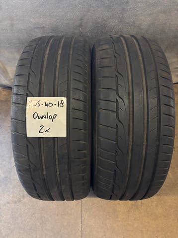Dunlop Pirelli Nexen 205/40 R18 Zomerbanden 6,5mm, Ophalen, 18 inch, Gebruikt, 205 mm