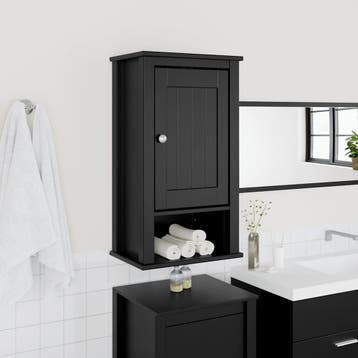 vidaXL Badkamerkast BERG 40x27x71,5 cm massief grenenhout, Verzenden, Nieuw, (Half)hoge kast