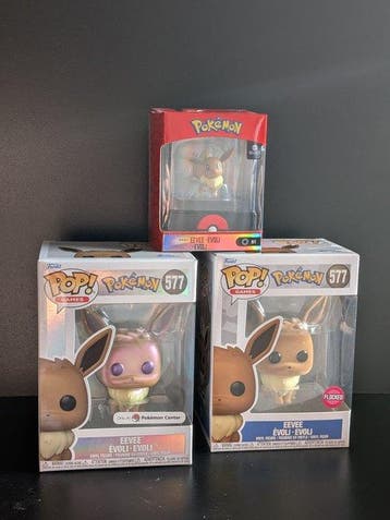 Funko - Funko Pop Funko Pop Pokémon Exclusive Bundle Eevee -