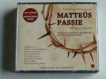 Bach - Matteüs Passie / Leusink, The Bach Choir (3 CD), Ophalen of Verzenden, Zo goed als nieuw