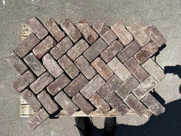 Oude gebakken keiformaten Eefde (losgestort)..., Ophalen of Verzenden, Gebruikt, Klinkers
