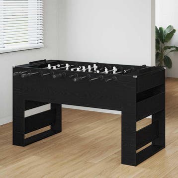 vidaXL Honkbaltafel Zwarte Eik 146,5 x 74 x 85 cm Bewerkt, Verzenden, Nieuw