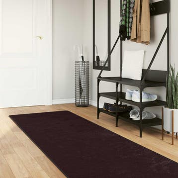 vidaXL Vloerkleedloper MARSA Antraciet 80 x 350 cm Polyester, Verzenden, Nieuw