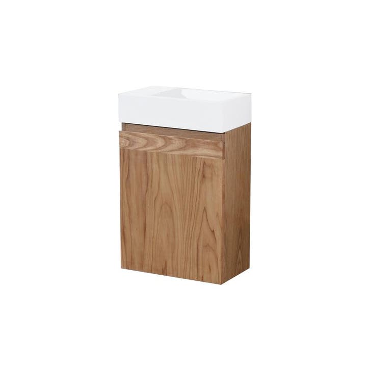 Sani Royal Fonteinkast Greeploos Nola Wood Eiken, Doe-het-zelf en Verbouw, Sanitair