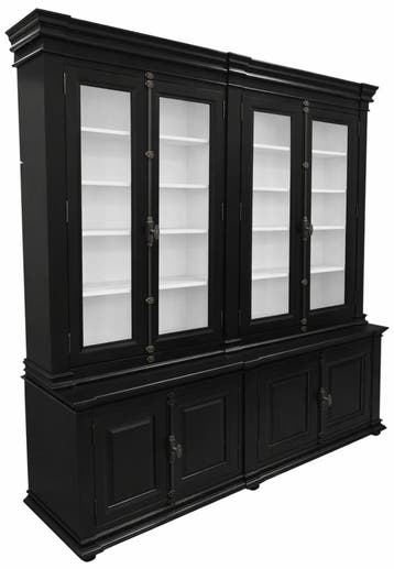 Buffetkast zwart Lara 200 x 240cm espagnolet, Ophalen of Verzenden, Nieuw